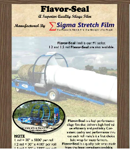 Bale Wrap 20"x 6000' - Flavor Seal