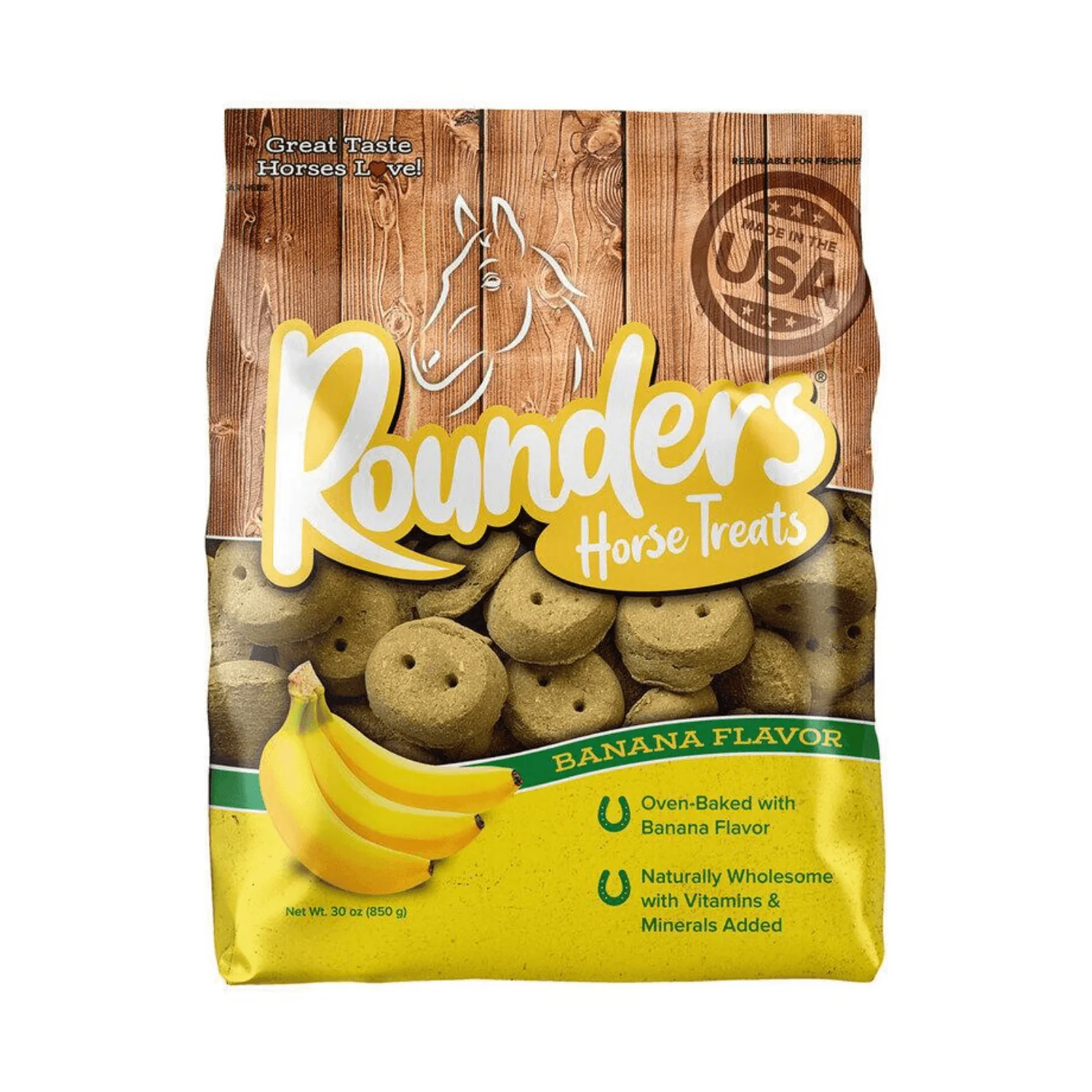 Banana Rounders Horse Treats – 30 oz