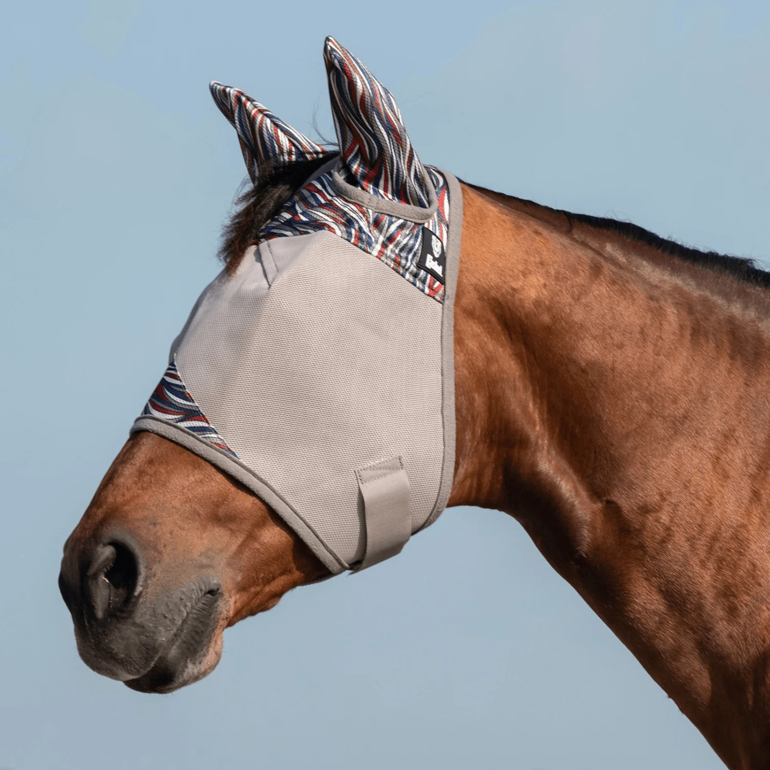 Cashel® Crusader Patterned Fly Mask with Ears – Arabian (American Wave)