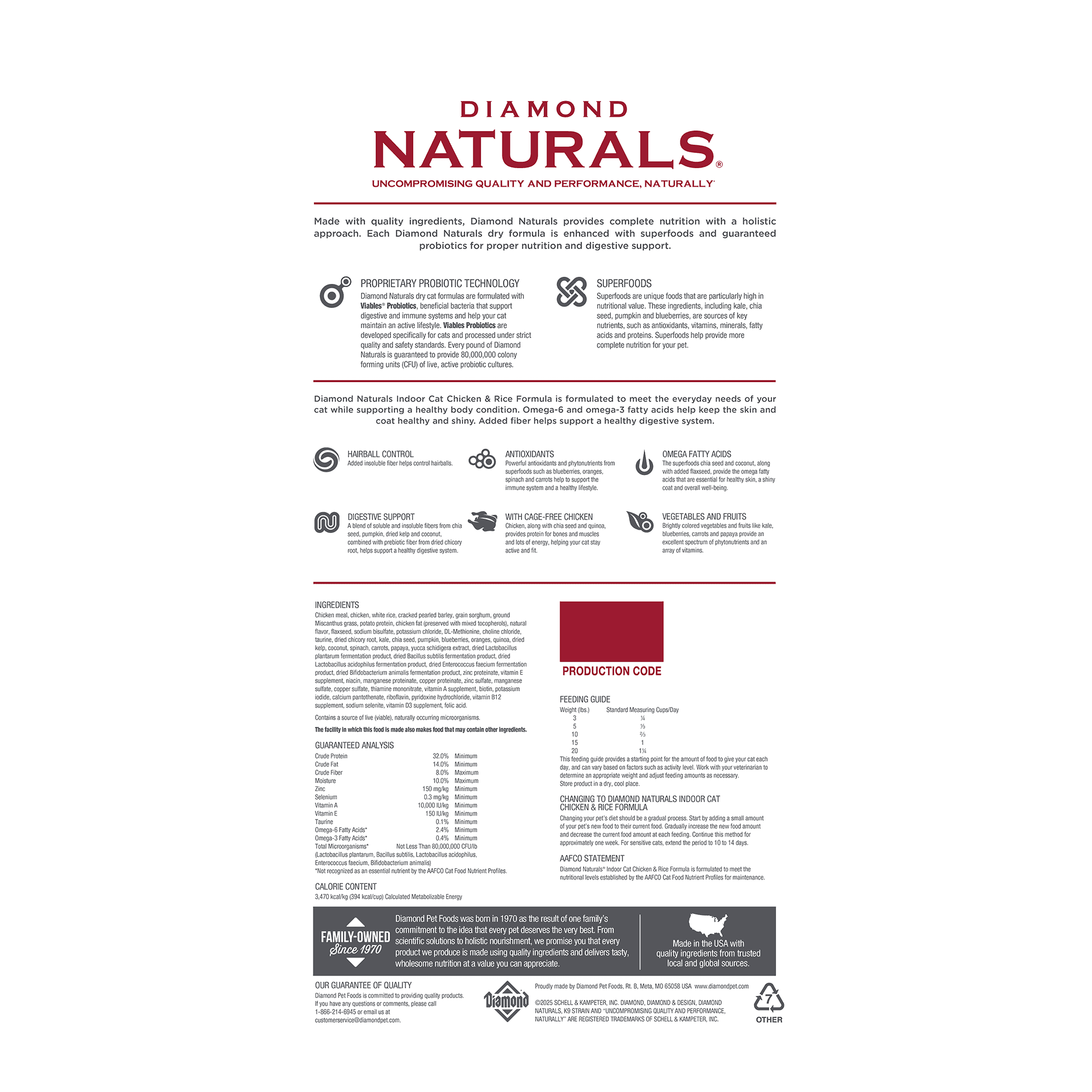 Diamond Naturals Indoor Cat Dry Cat Food - Image 2