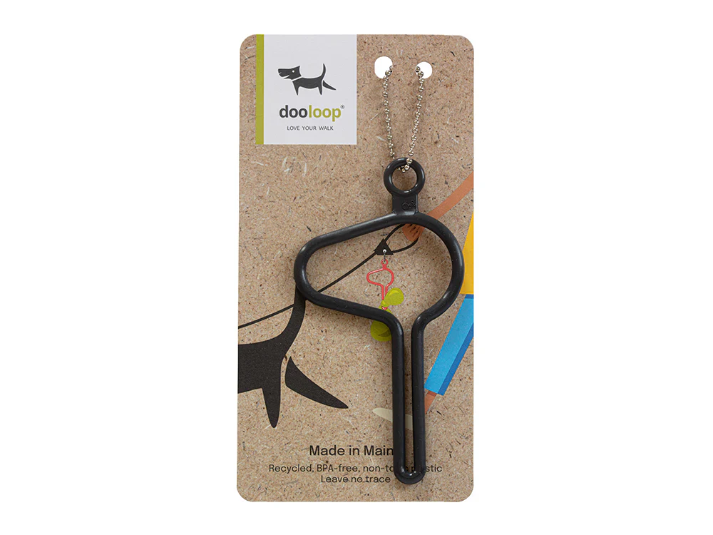 dooloop® Hands-Free Dog Waste Bag Holder (Charcoal & Sage Two Pack)