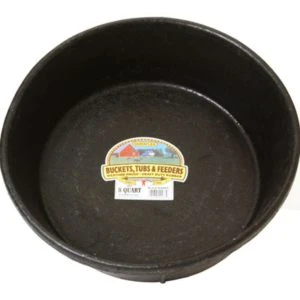 2-Qt Rubber Horse and Livestock Feed Pan