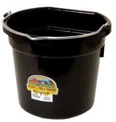 Duraflex 20-Qt Flat Back Horse and Livestock Bucket - Image 11
