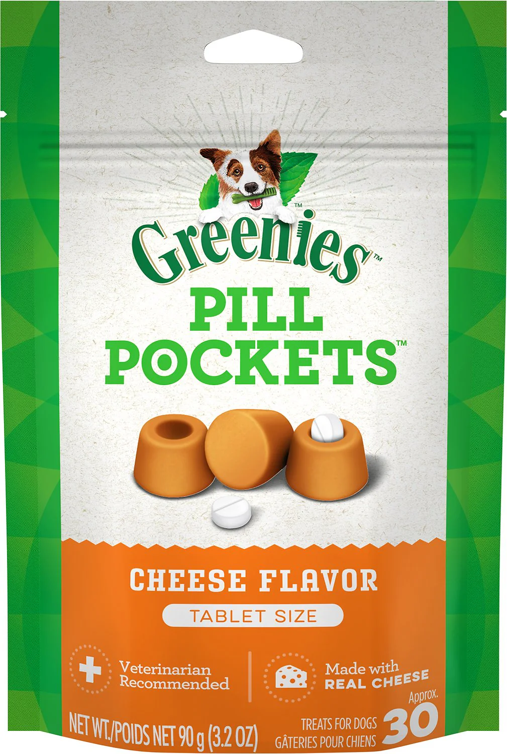 Greenies Pill Pockets Cheese Flavor Dog Treats