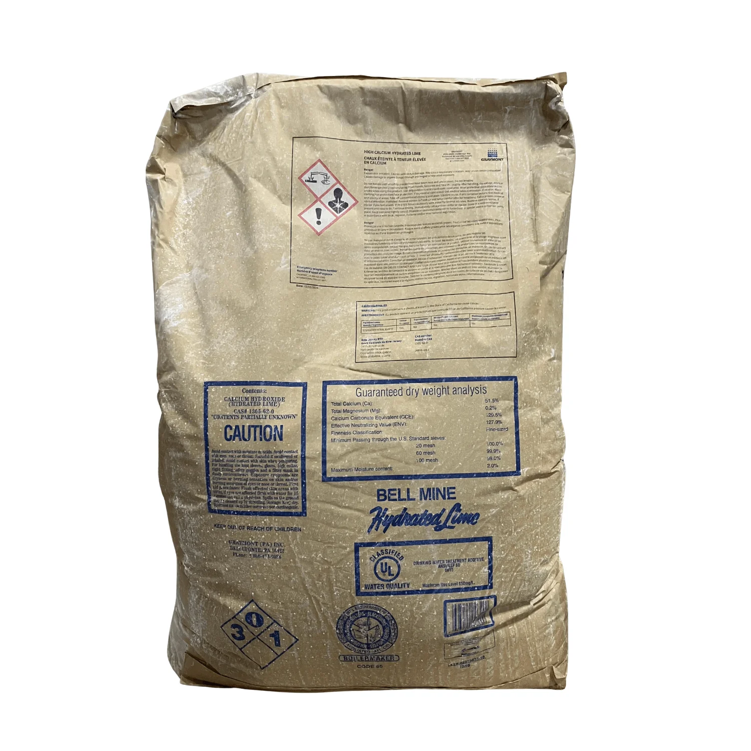 Hydrated Lime 50lb - Image 2