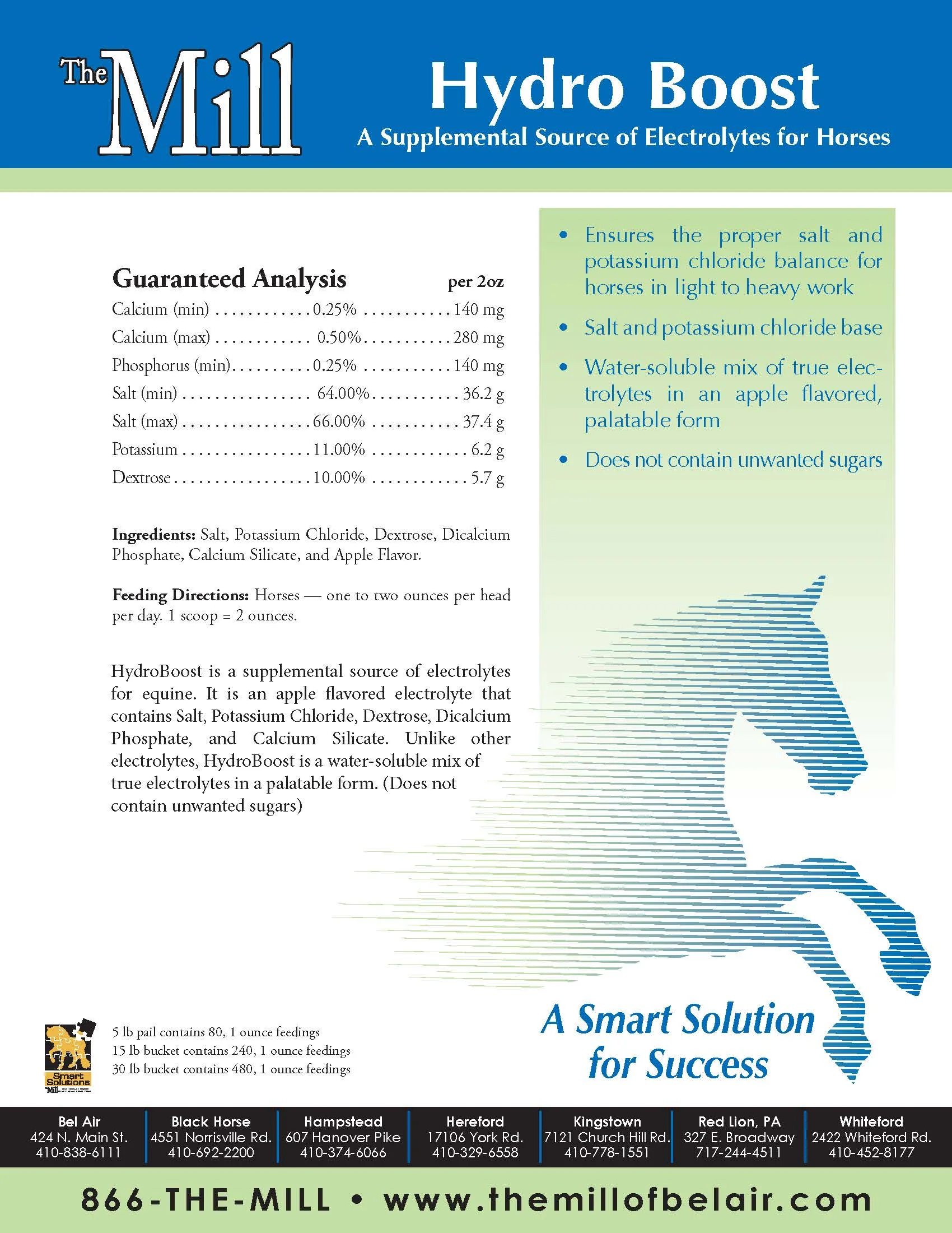 The Mill HydroBoost Horse Electrolyte Supplement - Image 2