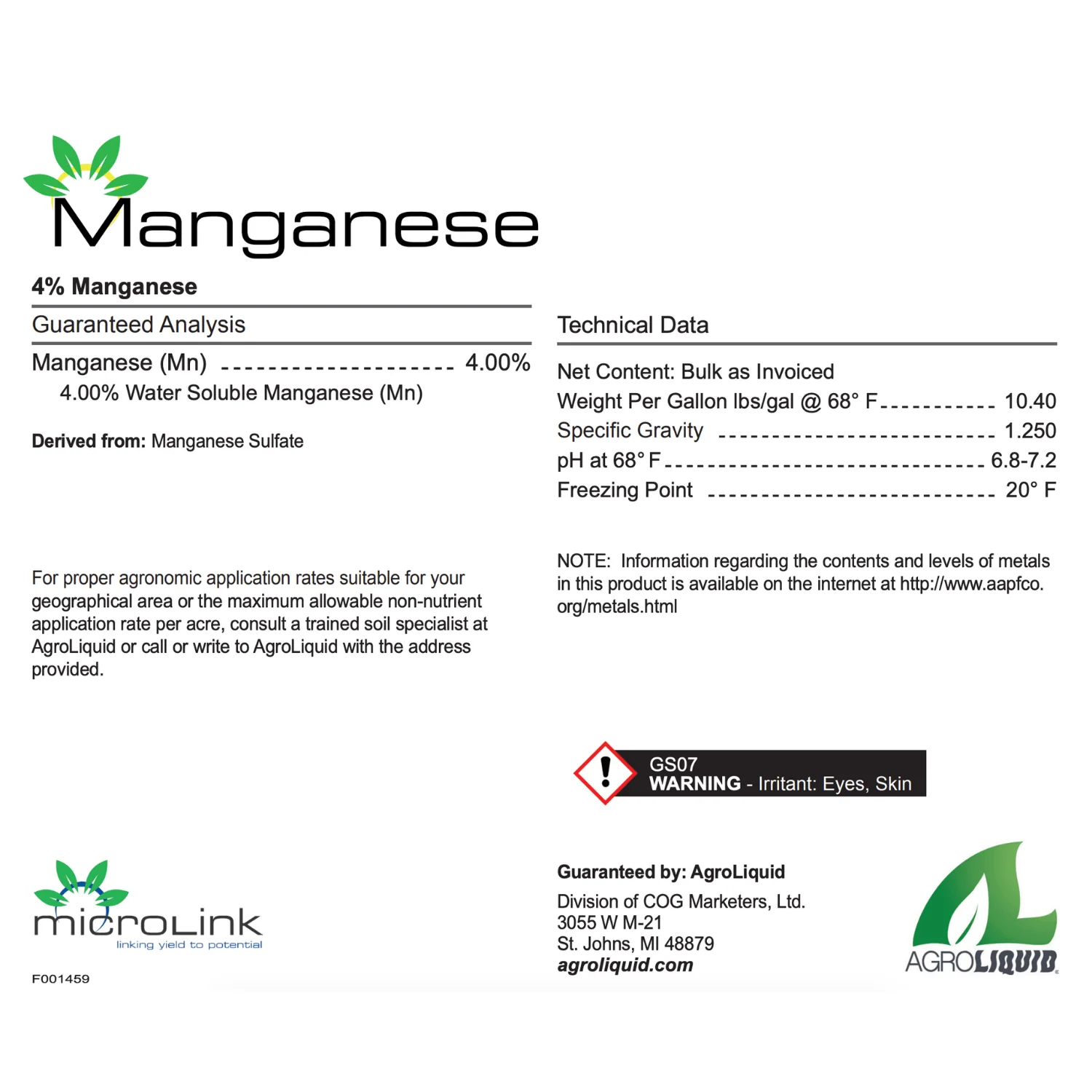 Multiplex® Manganese Micronutrient Fertilizer - BULK - Image 3