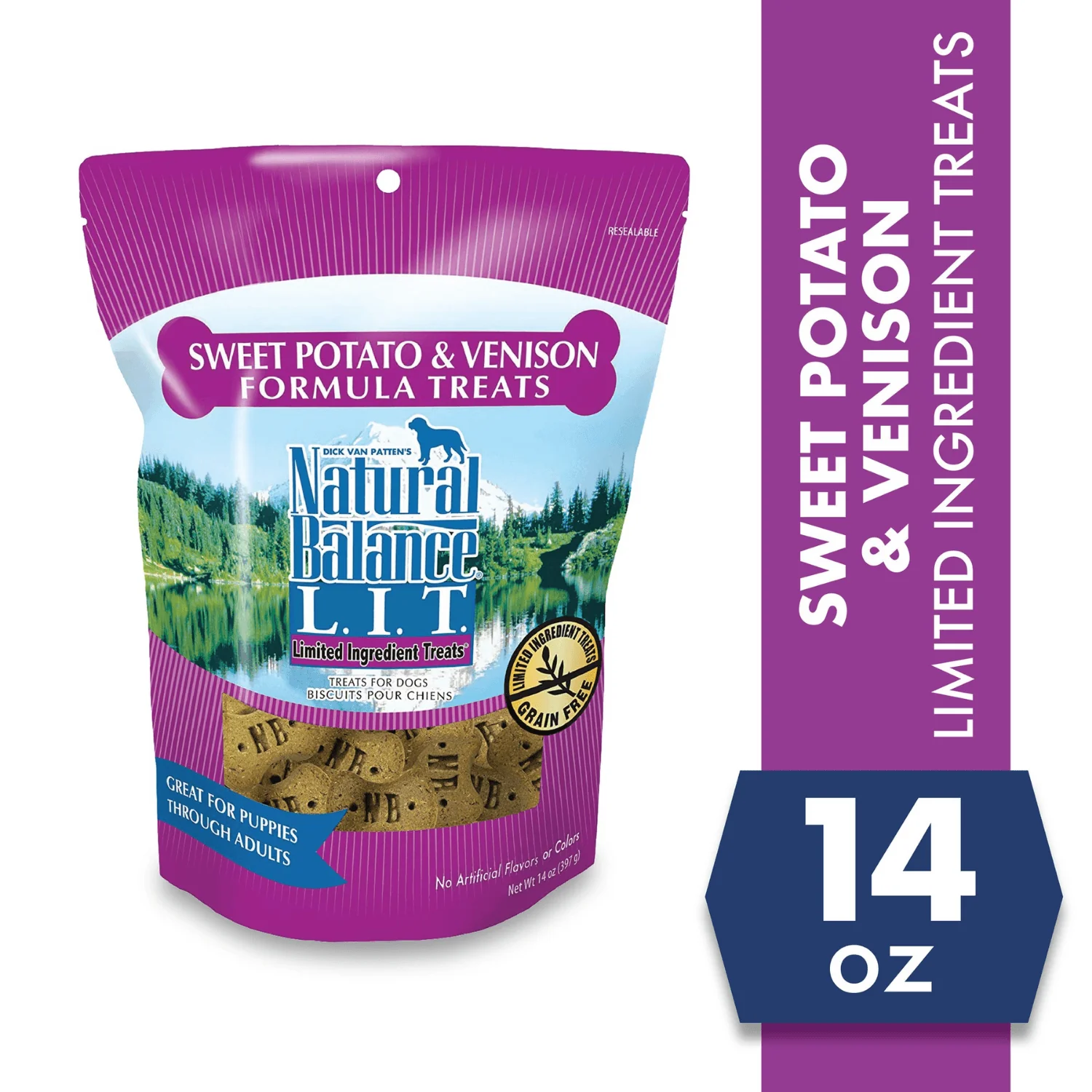Natural Balance® L.I.T. Limited Ingredient Dog Treats – Sweet Potato & Venison