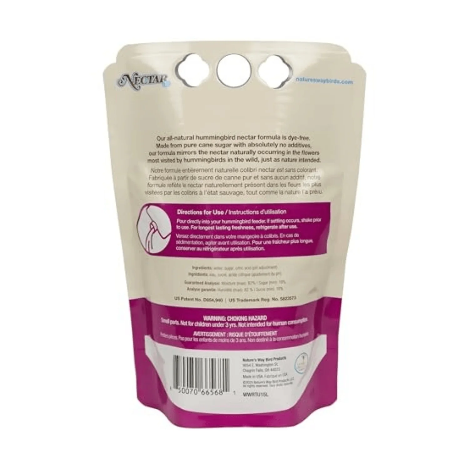 Nature’s Way® Nectar Series Ready-to-Use Clear Hummingbird Nectar – 51 oz - Image 2
