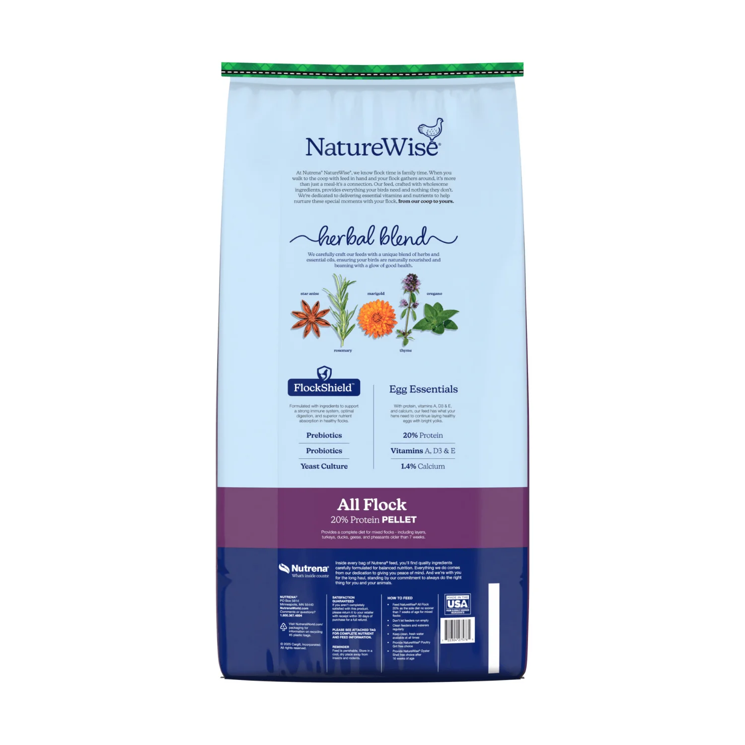 Nutrena® NatureWise All Flock 20% Pellets – 40 lb. - Image 2