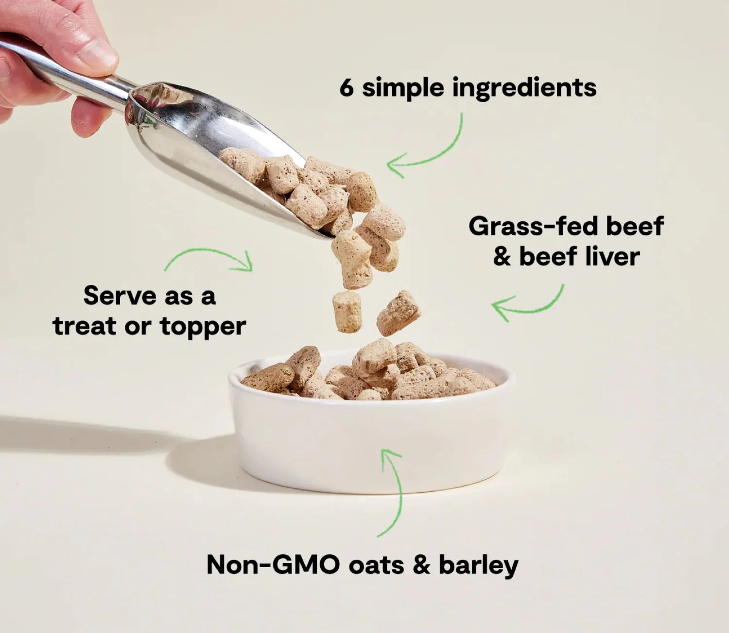 Open Farm Freeze-Dried Raw Goodbowl Grass-Fed Beef Meal Topper - Image 2