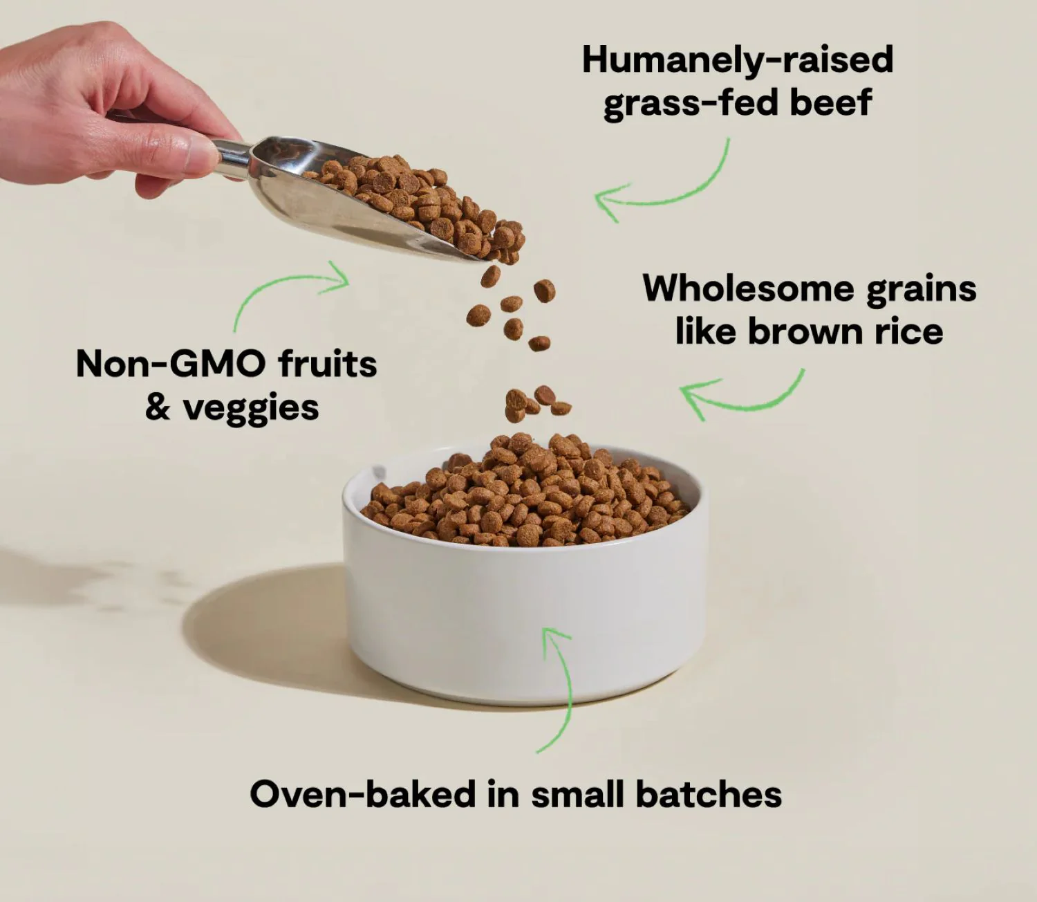 Open Farm Oven-Baked Goodbowl Grass-Fed Beef & Brown Rice Dog Food 22lb. - Image 2