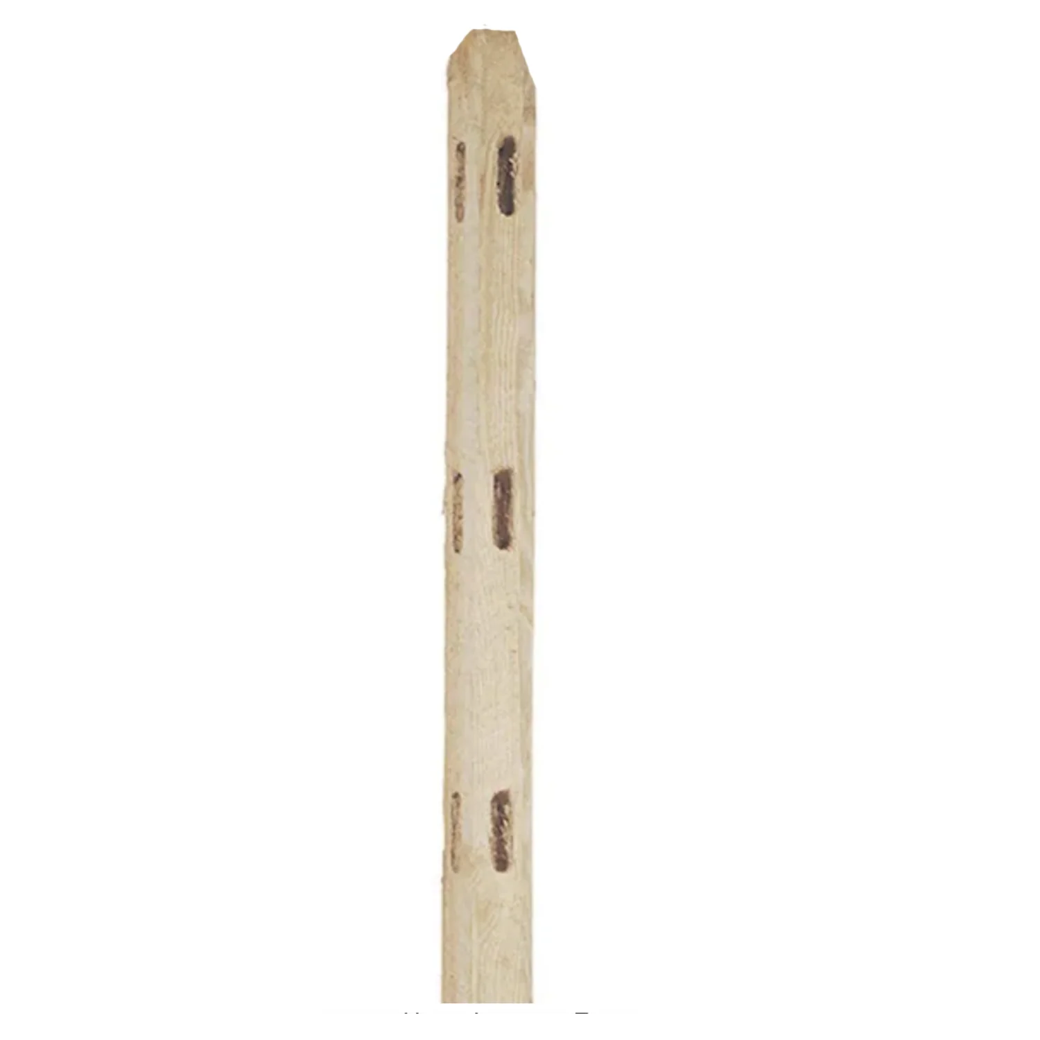 7 ft. Pressure Treated Wood Corner Split Rail 3-Hole Post