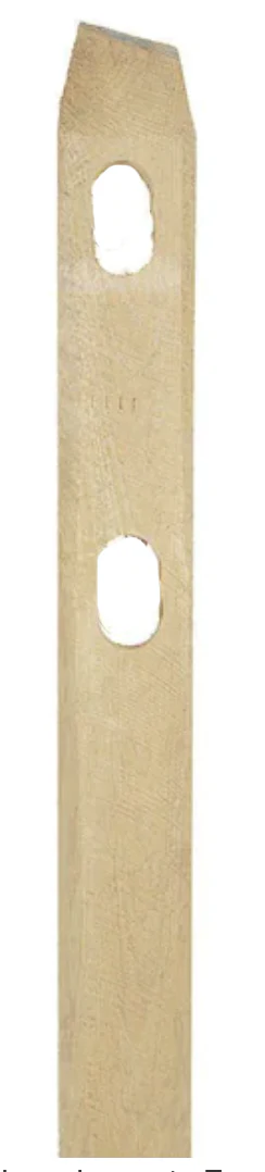 6 ft. Pressure Treated Wood Split Rail 2-Hole End Post