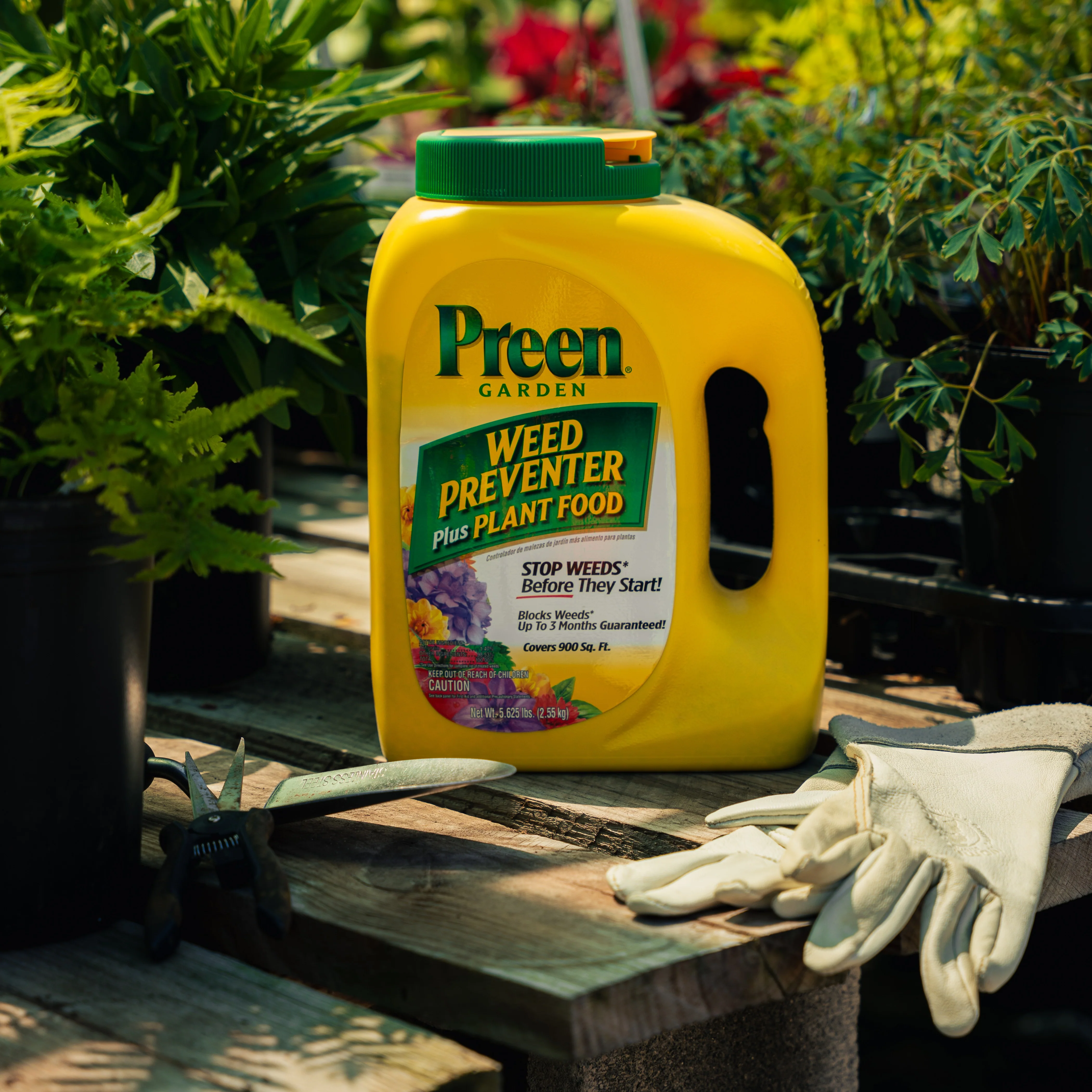 Preen® Garden Weed Preventer + Plant Food, 16 lb., Covers Up to 2,560 sq. ft.