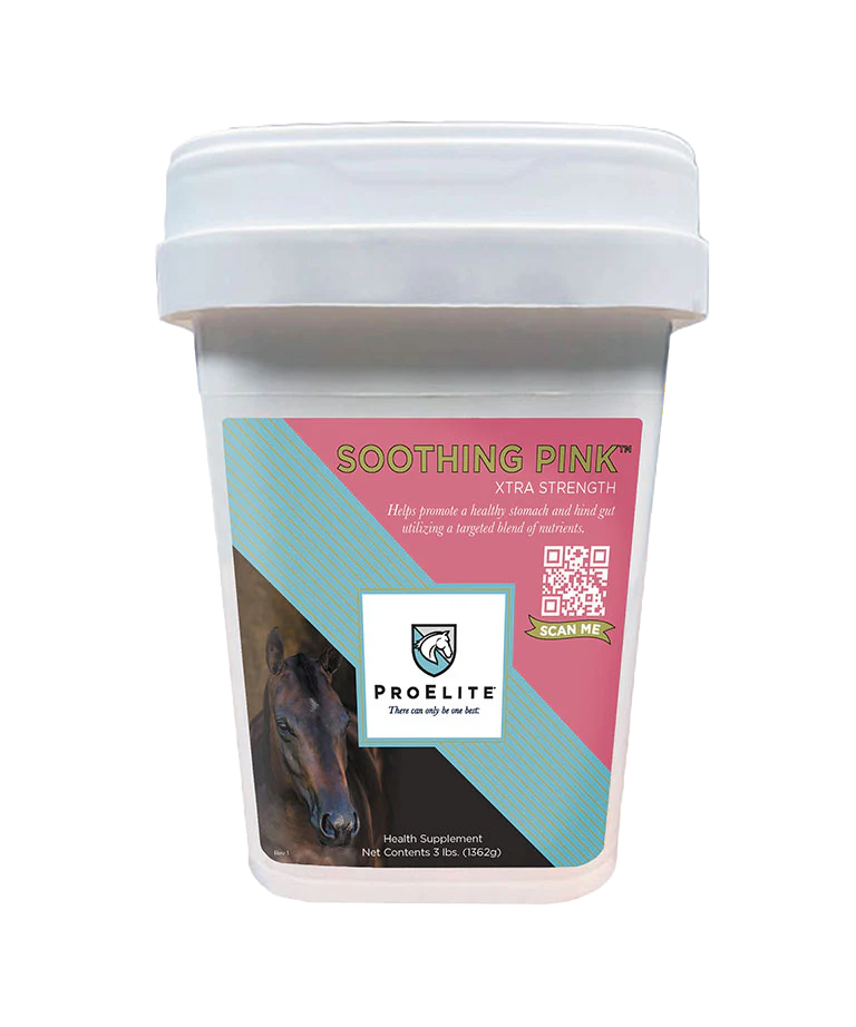 ProElite Soothing Pink Xtra Strength supplement for horses