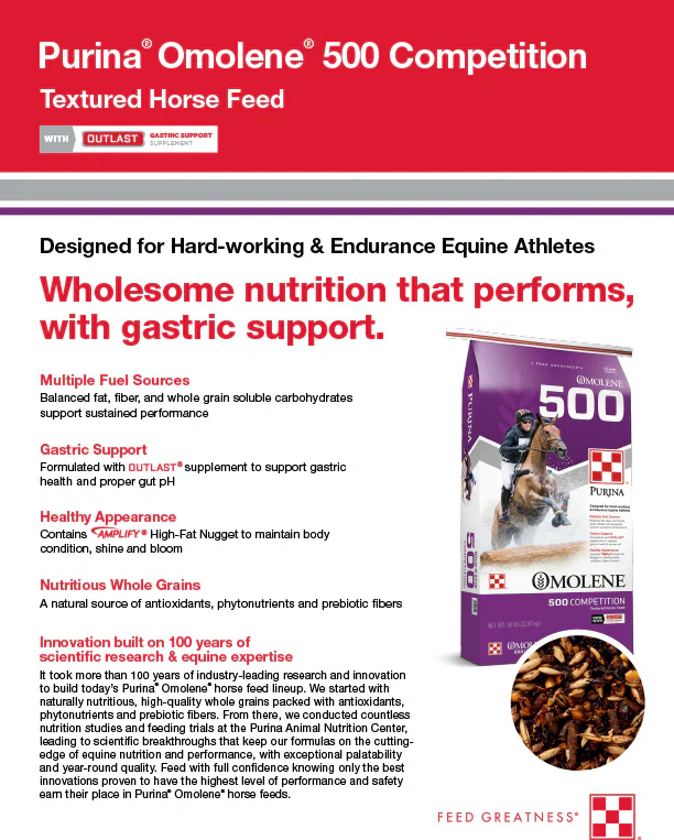 Purina Omolene 500 Competition Horse Feed - Image 4