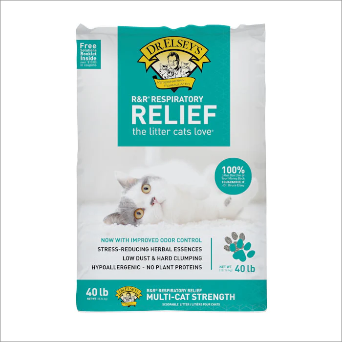 R&R® Respiratory Relief Litter – Low Dust, Hypoallergenic, Hard Clumping