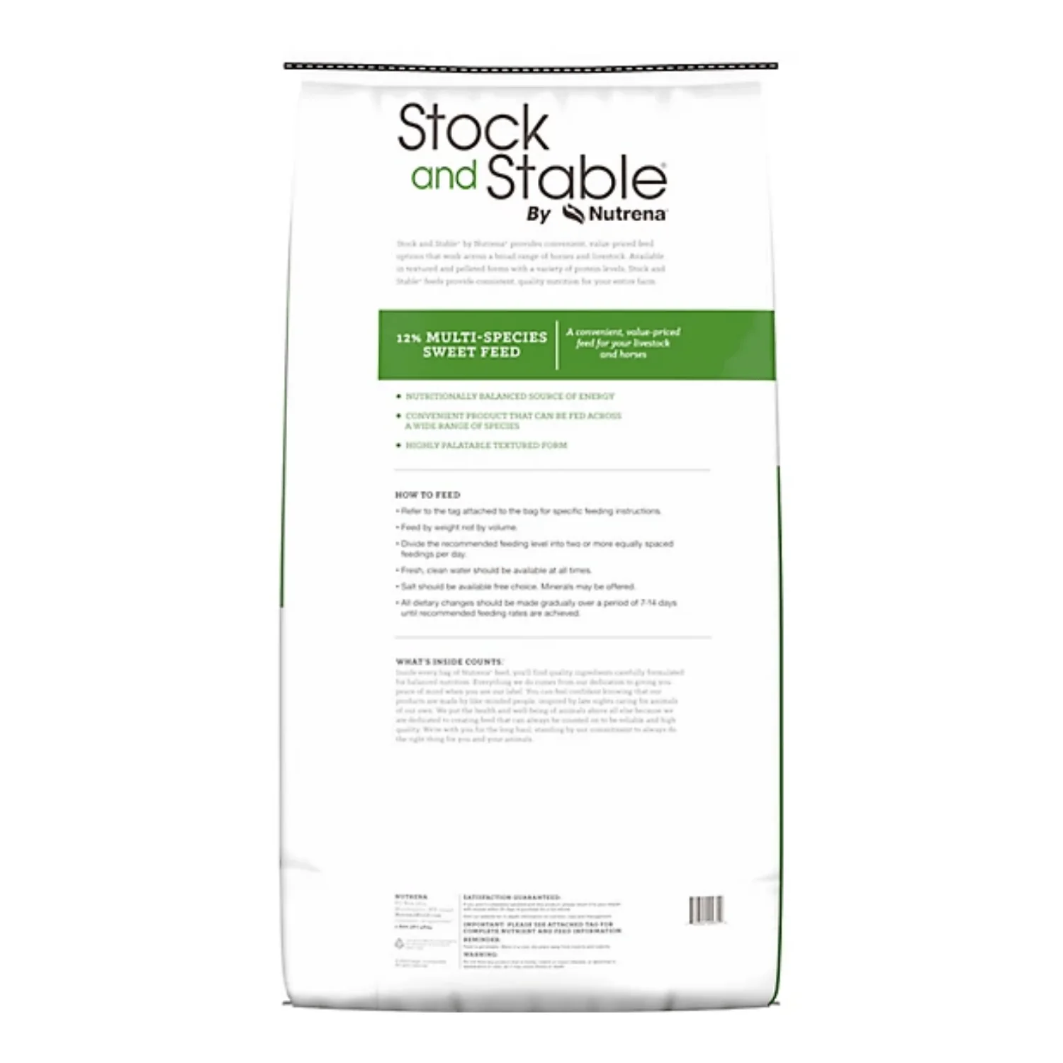 Nutrena® Stock & Stable 12% Multi-Species Sweet Feed – 50 lb - Image 2