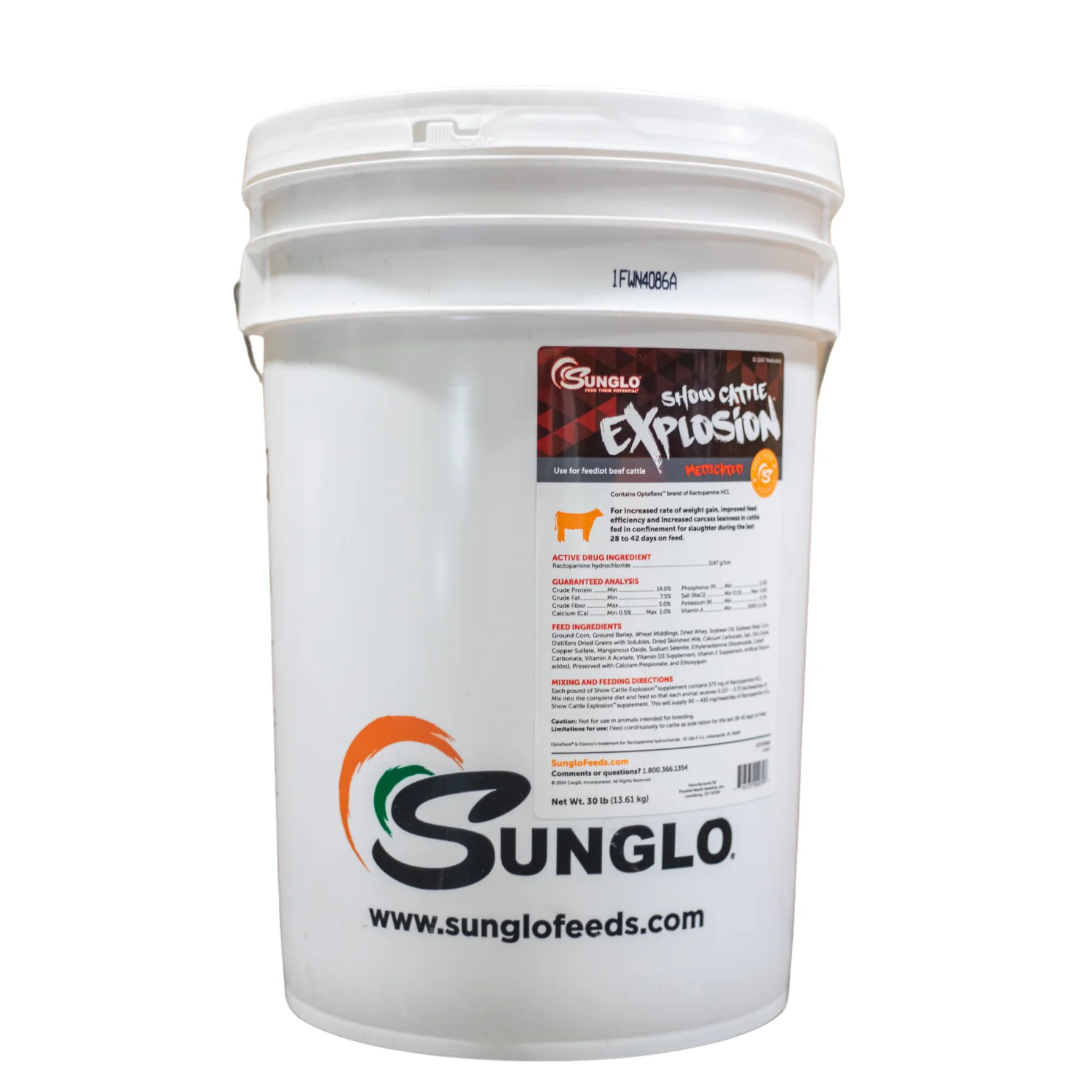 Sunglo Cattle Explosion Show Feed Supplement, 30 lb
