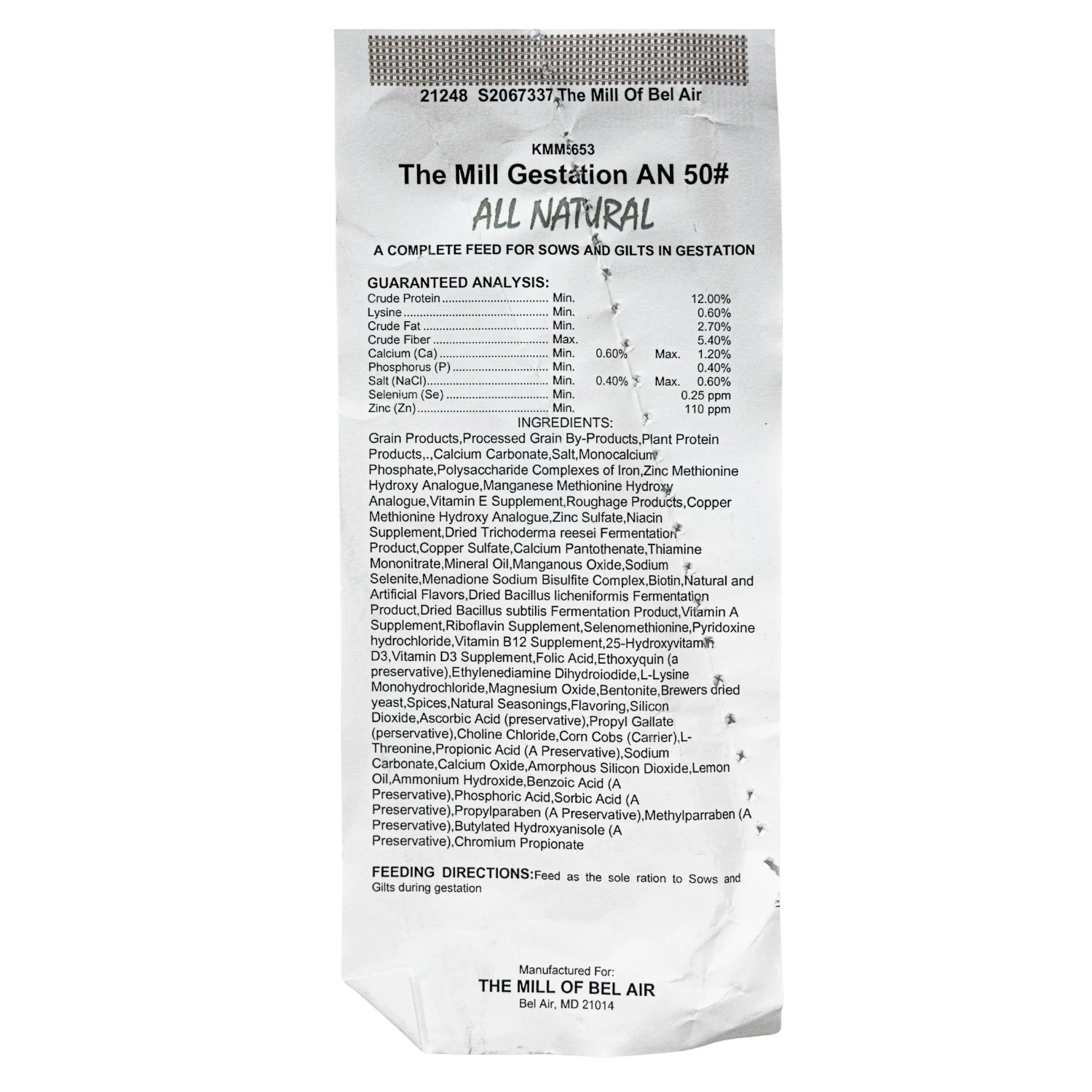 The Mill Sow Gestation Pig Feed, 50 lb - Image 3