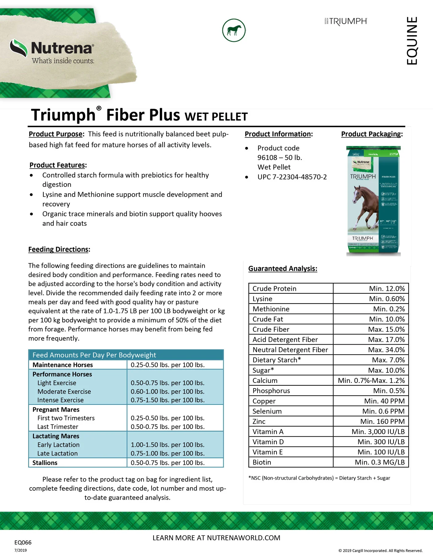 Nutrena Triumph Fiber Plus Horse Feed - Image 4