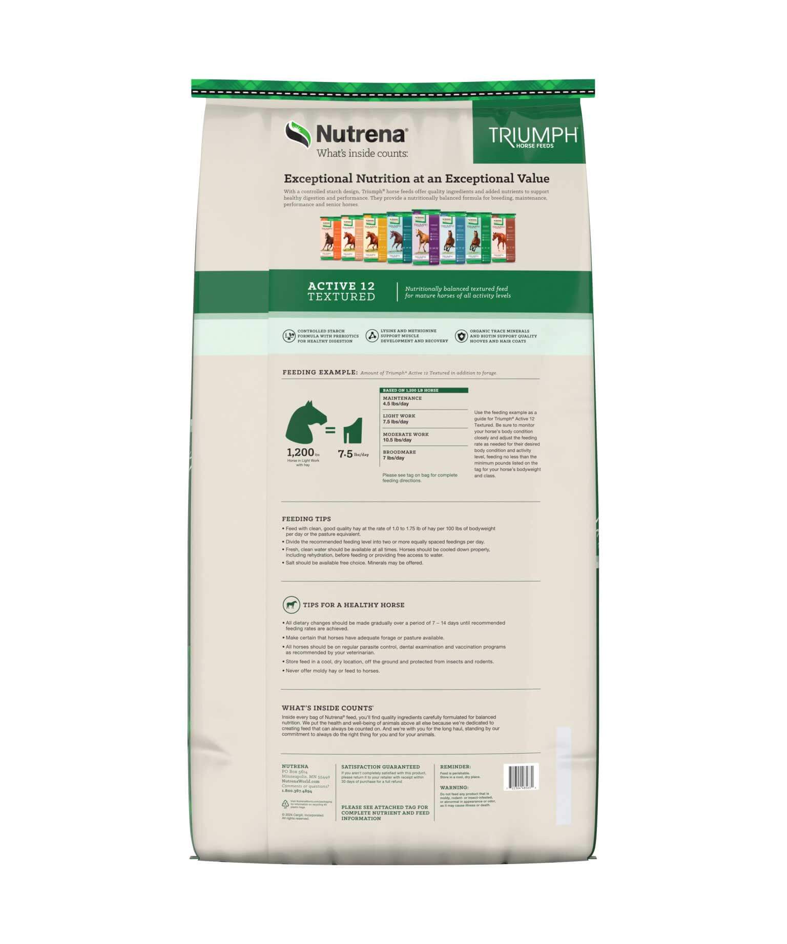 Nutrena Triumph Active 12 Textured Horse Feed - Image 2