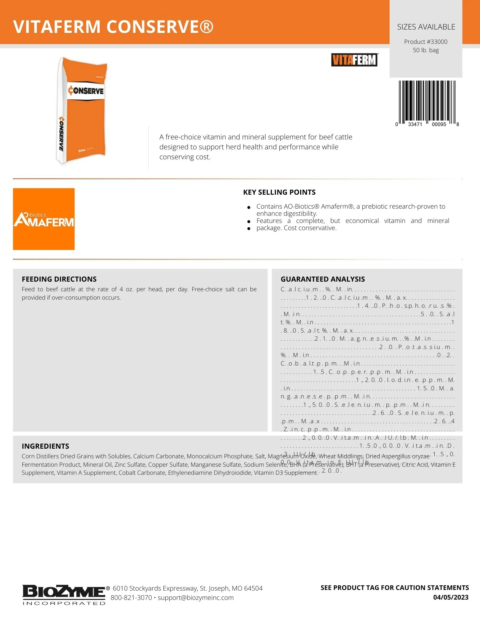 VitaFerm Conserve Cattle Mineral - Image 2