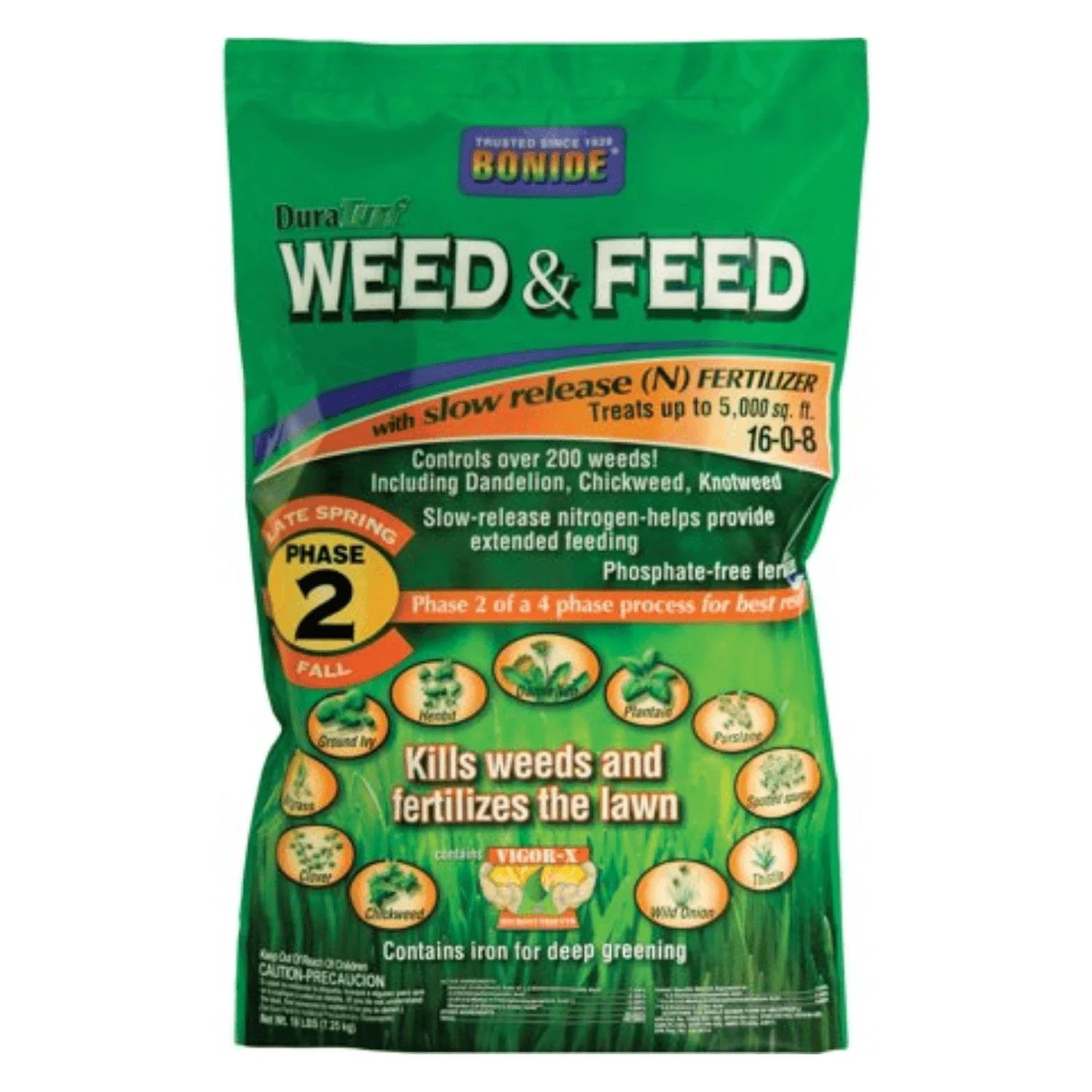 Weed & Feed Lawn Fertilizer with Crabgrass Control – 24-0-8