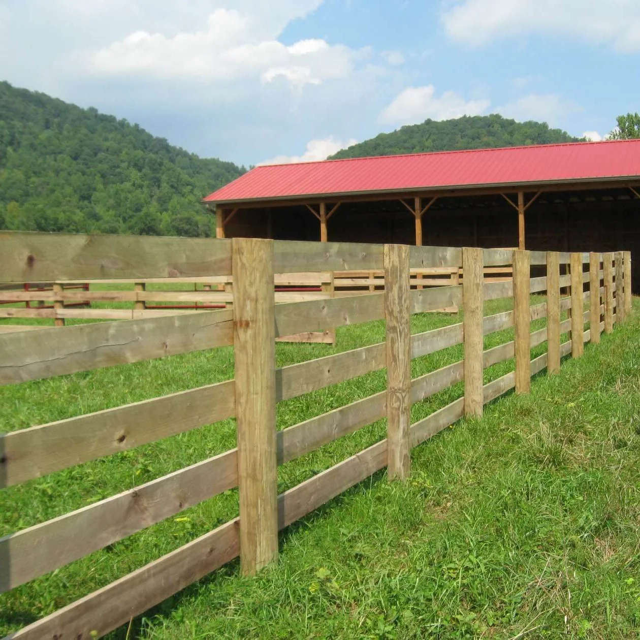 12 ft. x 5-6 in. Pressure Treated Round Wood Fence Post - Image 2
